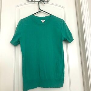 J.Crew Green Short Sleeve Top